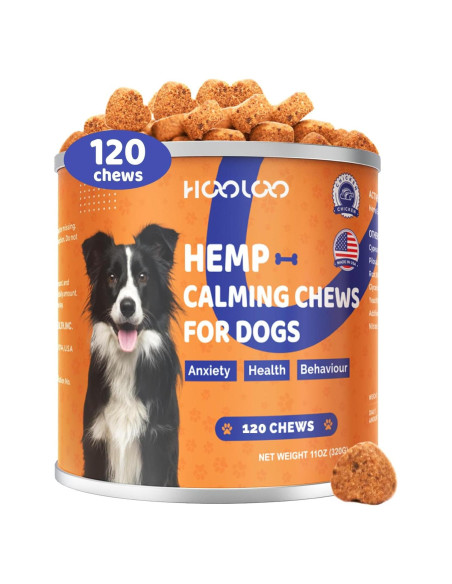 Golosinas Calmantes HOOLOO para Perros - 120 Unidades Sabor Pollo