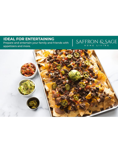 Bandeja para Galletas Saffron & Sage 2 Piezas Aluminio 45.72x33.02 cm