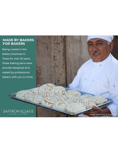 Bandeja para Galletas Saffron & Sage 2 Piezas Aluminio 45.72x33.02 cm