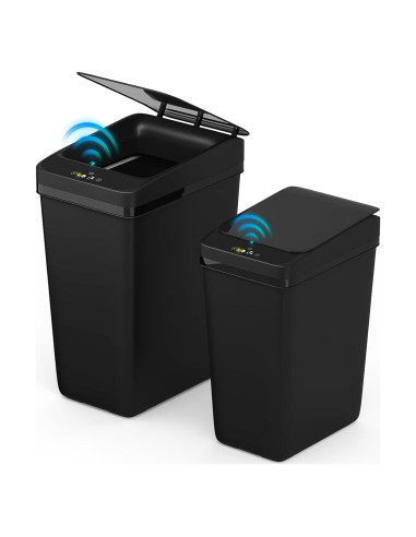 Basurero Automático Procade 2 Pack 4 Gal y 2.5 Gal Negro