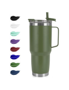 Vaso Aislado de 30oz HASLE OUTFITTERS Verde Militar Doble Pared