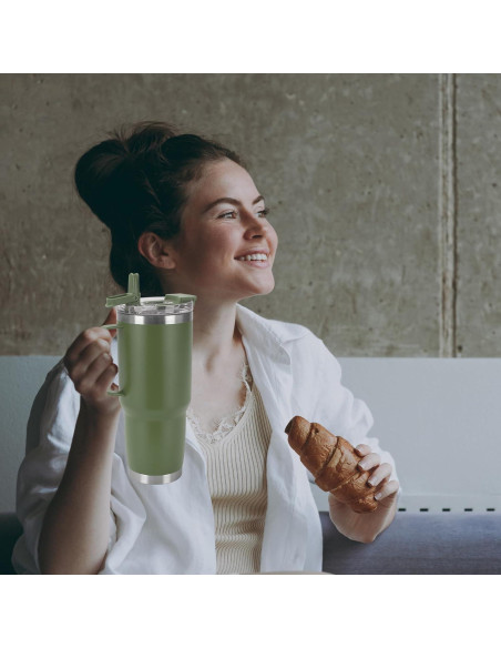 Vaso Aislado de 30oz HASLE OUTFITTERS Verde Militar Doble Pared