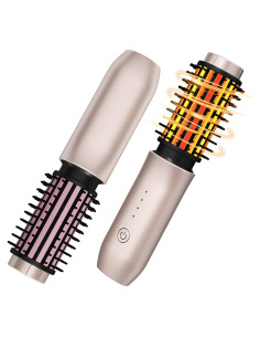 Cepillo Rizador Inalámbrico Dongxw 3 en 1 Rosa Blush