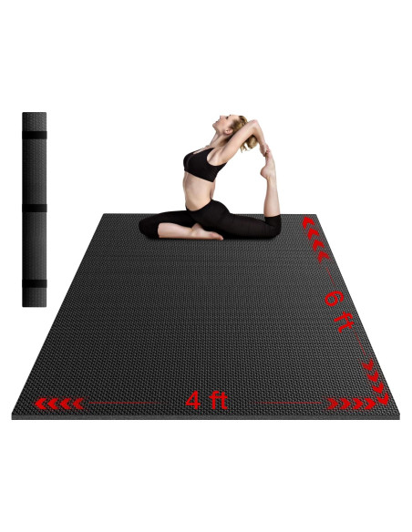 Alfombrilla de Ejercicio VTORY 182x122cm Antideslizante 8mm