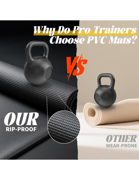 Alfombrilla de Ejercicio VTORY 182x122cm Antideslizante 8mm