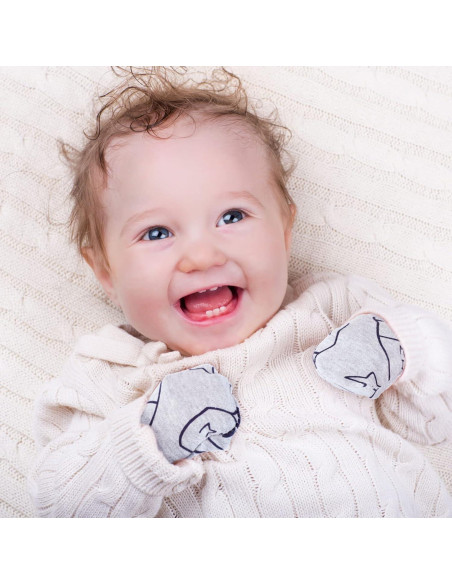 12 Pares Mitones Bebé Recién Nacido Geyoga Multicolor 0-6 Meses