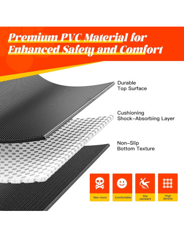 Alfombrilla de Ejercicio VTORY 182x122cm Antideslizante 8mm