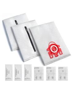 Bolsas de Polvo Reutilizables CHIKIXSON FJM para Miele - 3 Unidades