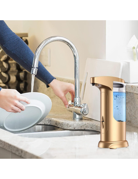 Dispensador Automático de Jabón Líquido Ankilo 370ml Dorado