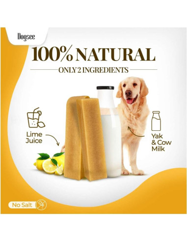 Dogsee Yak Chews para Perros Pequeños - 5 Barras 168g
