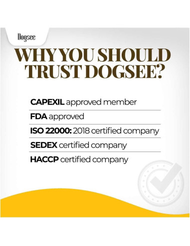 Dogsee Yak Chews para Perros Pequeños - 5 Barras 168g