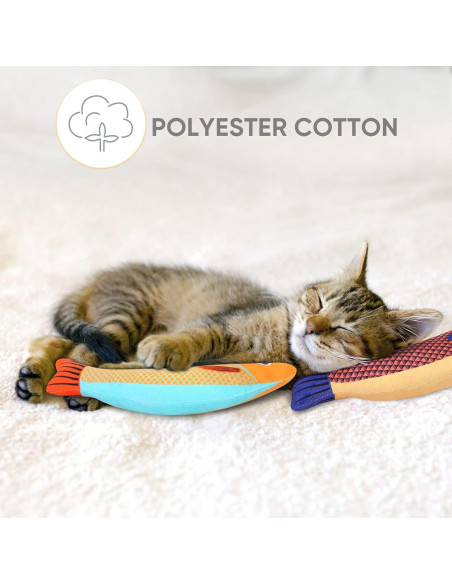 Juguete Interactivo para Gatos WONOWPA - 3PCS de Hierba Gatera