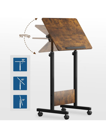 Escritorio de pie ajustable KOUPA 40.64x60.96 cm portátil