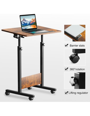 Escritorio de pie ajustable KOUPA 40.64x60.96 cm portátil