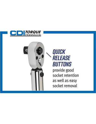 Llave de Torque Ajustable CDI 10005MFRMH 200-1000 pies-libras