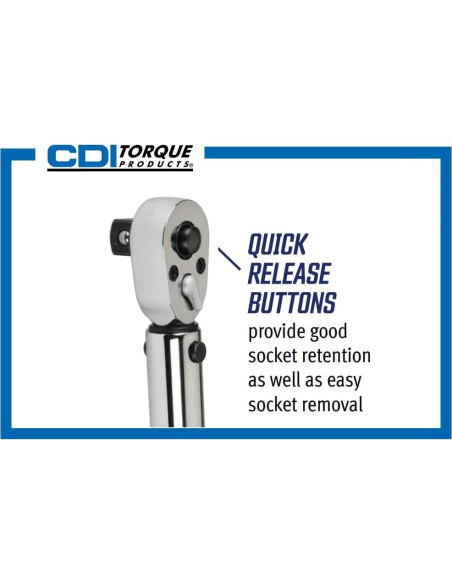 Llave de Torque Ajustable CDI 10005MFRMH 200-1000 pies-libras