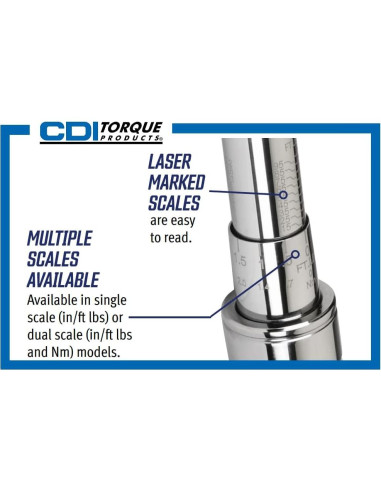 Llave de Torque Ajustable CDI 10005MFRMH 200-1000 pies-libras