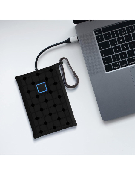 Funda de Silicona kwmobile para Samsung T7 Touch SSD - Negro