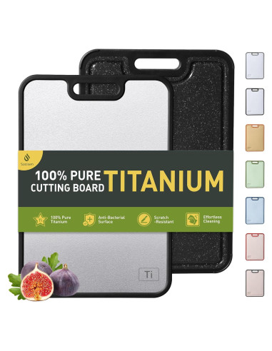 Tabla de Cortar de Titanio Socisen 35.6x24.4cm Doble Cara