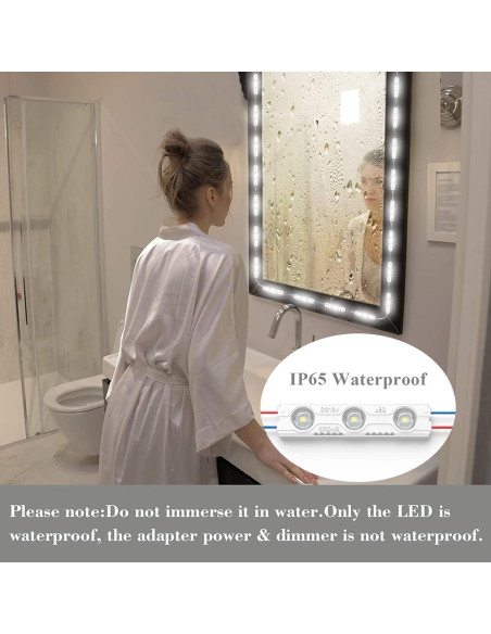 Kintion Luz de Espejo LED 3m Regulable para Maquillaje
