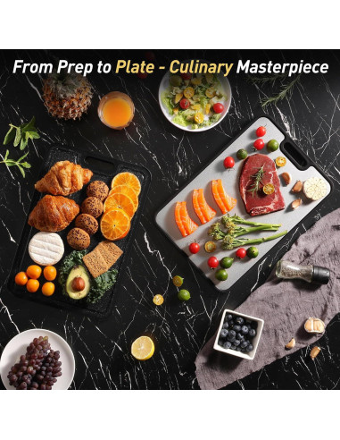 Tabla de Cortar de Titanio Socisen 35.6x24.4cm Doble Cara