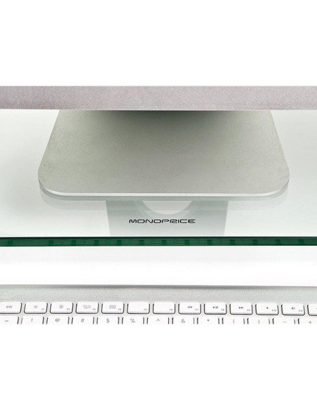 Soporte de Escritorio Monoprice 55.88x24.13cm Vidrio Transparente