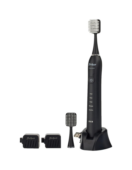 Cepillo de dientes eléctrico Dr Bobbi Big Mouth negro | 5 modos de limpieza