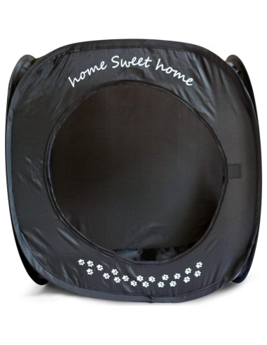 Cubo para Gatos Feline Ruff 43cm Plegable Negro