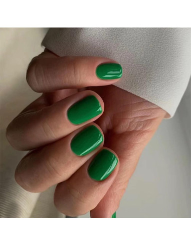 Uñas Postizas Cortas KQueenest Verde Turquesa Reutilizables