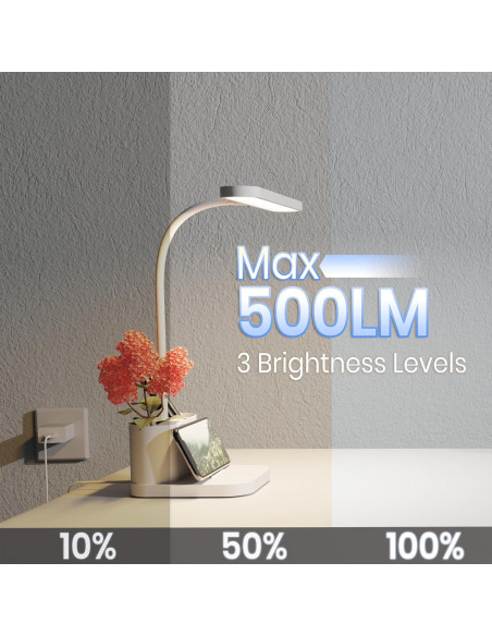 Lámpara de Escritorio LED AXX SD-905A Blanca Regulable