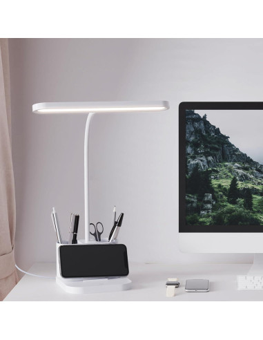 Lámpara de Escritorio LED AXX SD-905A Blanca Regulable