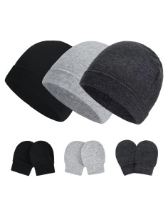Set de Gorro y Mitones para Bebés Zando 0-3 Meses