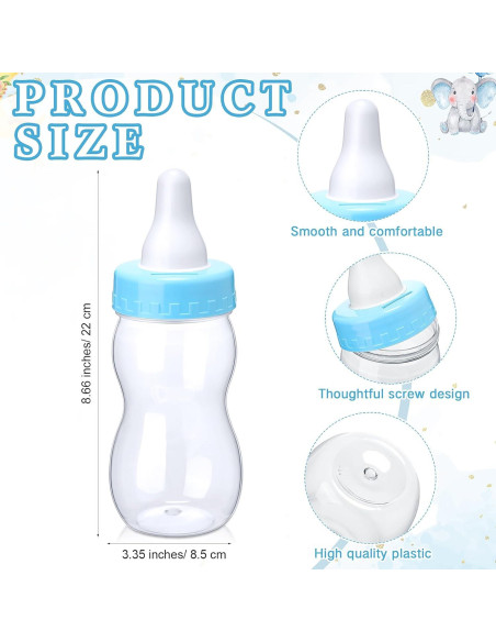 Juego de Baby Shower Roowest Adivina Cuántos Chupetes Azul