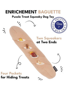 Juguete Interactivo CHEWFFON Baguette para Perros 36.83cm 2