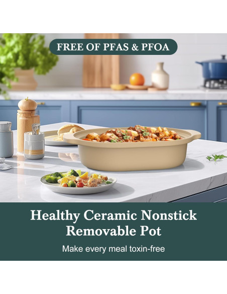 Olla de Cocción Lenta 4QT INDY VAC Programable 8 en 1