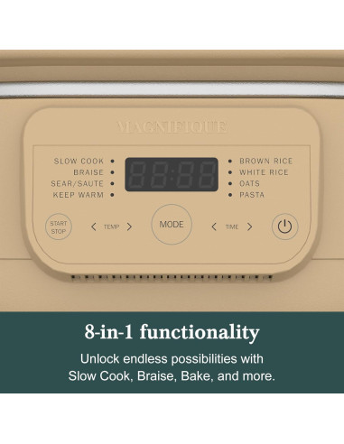 Olla de Cocción Lenta 4QT INDY VAC Programable 8 en 1