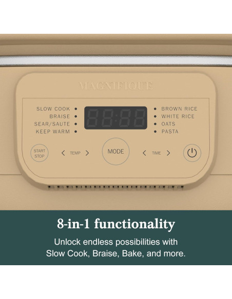 Olla de Cocción Lenta 4QT INDY VAC Programable 8 en 1