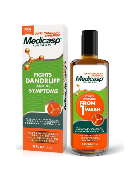 Champú Anticaspa Medicasp 177 ml con Alquitrán de Hulla