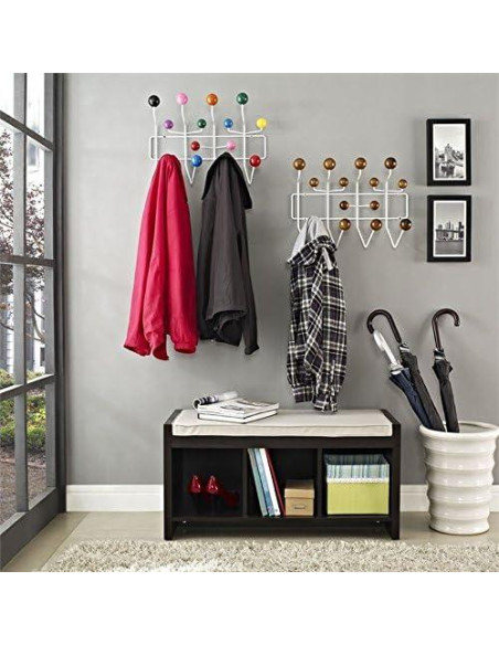 Perchero de pared Modway Gumball caramelo 49.5x15.2 cm