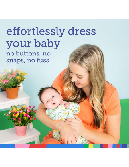 Pijama de Pie Magnético Bebé 100% Algodón Orgánico Prematuro