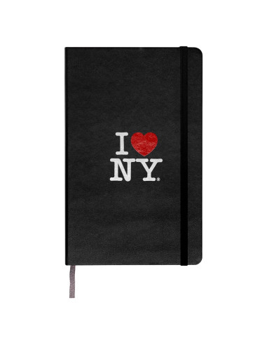 Cuaderno Moleskine I Love NY Grande Rayado Negro 240 Páginas