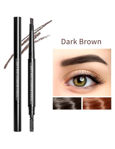 Lápiz de Cejas The Original Brow Wand Marrón Oscuro - Doble Extremo