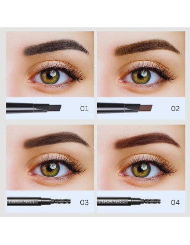 Lápiz de Cejas The Original Brow Wand Marrón Oscuro - Doble Extremo