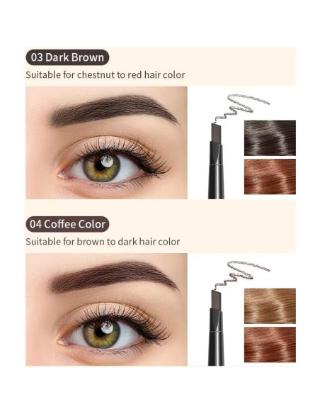 Lápiz de Cejas The Original Brow Wand Marrón Oscuro - Doble Extremo