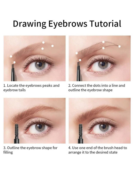 Lápiz de Cejas The Original Brow Wand Marrón Oscuro - Doble Extremo