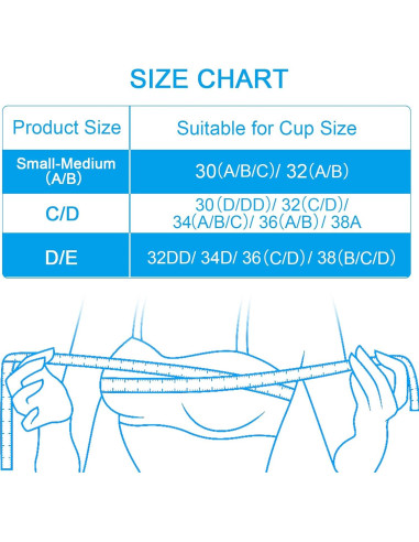 Inserts Almohadillas Sujetador Nimiah 3 Pares Beige AB, CD, DE