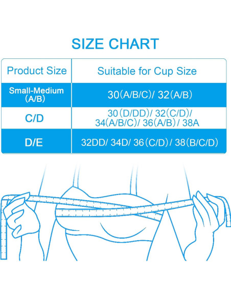 Inserts Almohadillas Sujetador Nimiah 3 Pares Beige AB, CD, DE