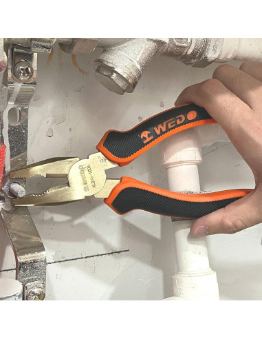 Alicates de Liniero Sin Chispas WEDO 15 cm Ergonómicos