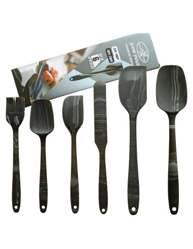 Juego de Espátulas de Silicona DIVIDE STAR 6 Piezas Antiadherente