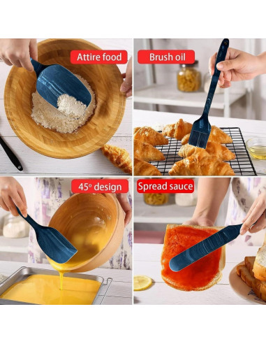 Juego de Espátulas de Silicona DIVIDE STAR 6 Piezas Antiadherente